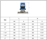 1" to 6" Inline Ultrasonic Flow Meter