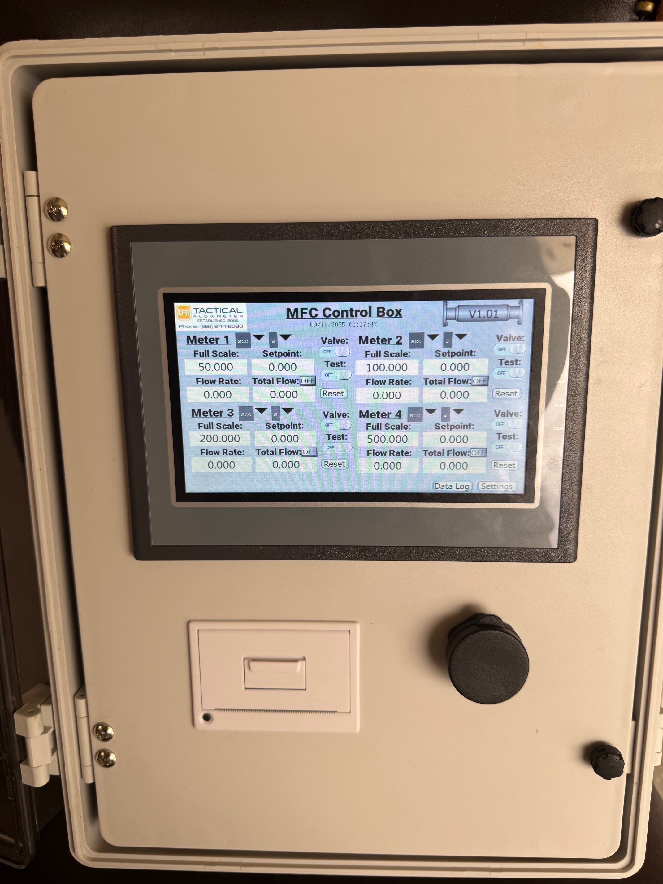 TotalControl™ Mass Flow Controller Box – Tactical Flow Meter