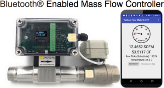 bluetooth mass flow meter controller