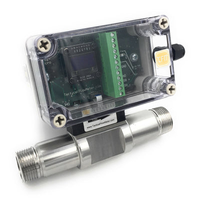 1" Thermal Mass Flow Meter for Gas 316 SS Flow Body