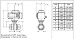 2" NPT Modulating Control Ball Valve