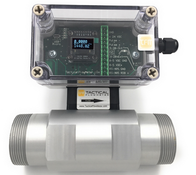 2" Thermal Mass Flow Meter for Gas 6061 T-6 Aluminum Flow Body up to 70 SCFM
