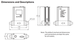 15 SLPM to 100 SLPM Low Flow Tactical Flow Meter, Battery Powered for 2 years
