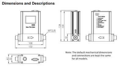 15 SLPM to 100 SLPM Low Flow Tactical Flow Meter, Battery Powered for 2 years
