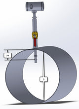 TacticalFlowMeter.com Insertion Flow Meter. How far to insert Insertion probe in a pipe.