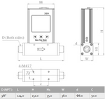 100 SLPM Low Flow Tactical Flow Meter With Display