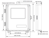 Low Price Ultrasonic Flow Meter for liquids electronics enclosure dimensions