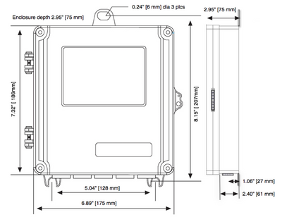 Low Price Ultrasonic Flow Meter for liquids electronics enclosure dimensions